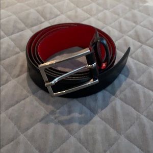Men’s Hugo Boss Black Leather Belt